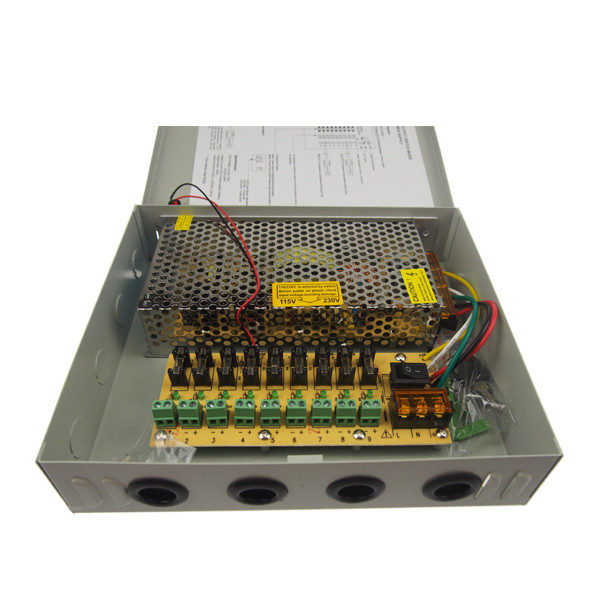 120W 9CH CCTV Power Supply Box - Image 2