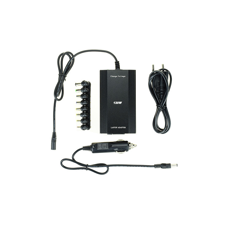 120W Universal Laptop Adapter with Car Charger - Image 5