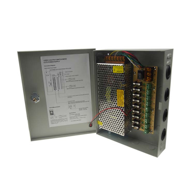 12v 10A 120W 18CH CCTV Power Box - Image 2