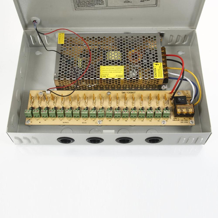 12v 10A 120W 18CH CCTV Power Box - Image 5