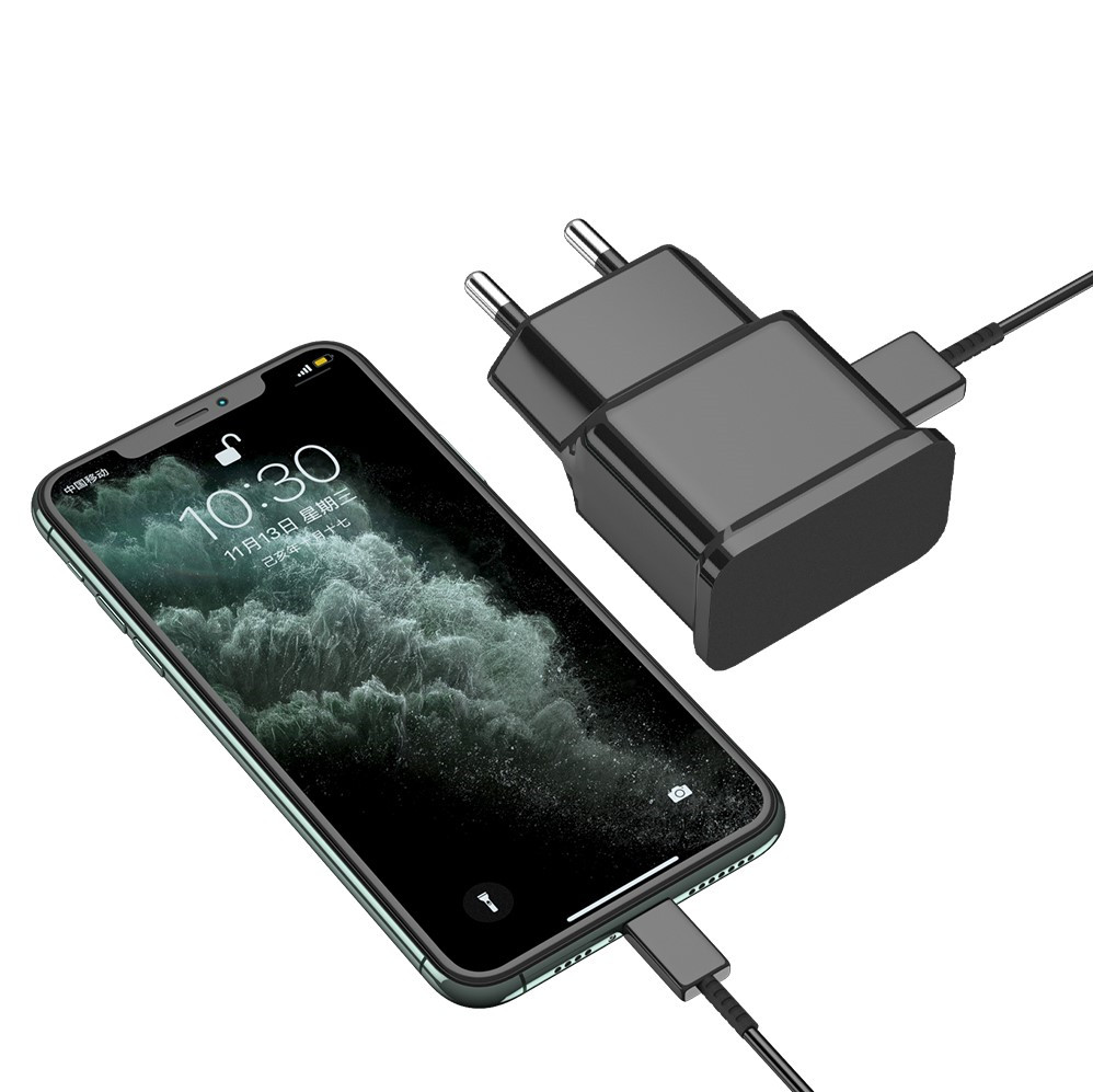 15W Wall Charger with USB-C Type-C Charger Cable - Image 4