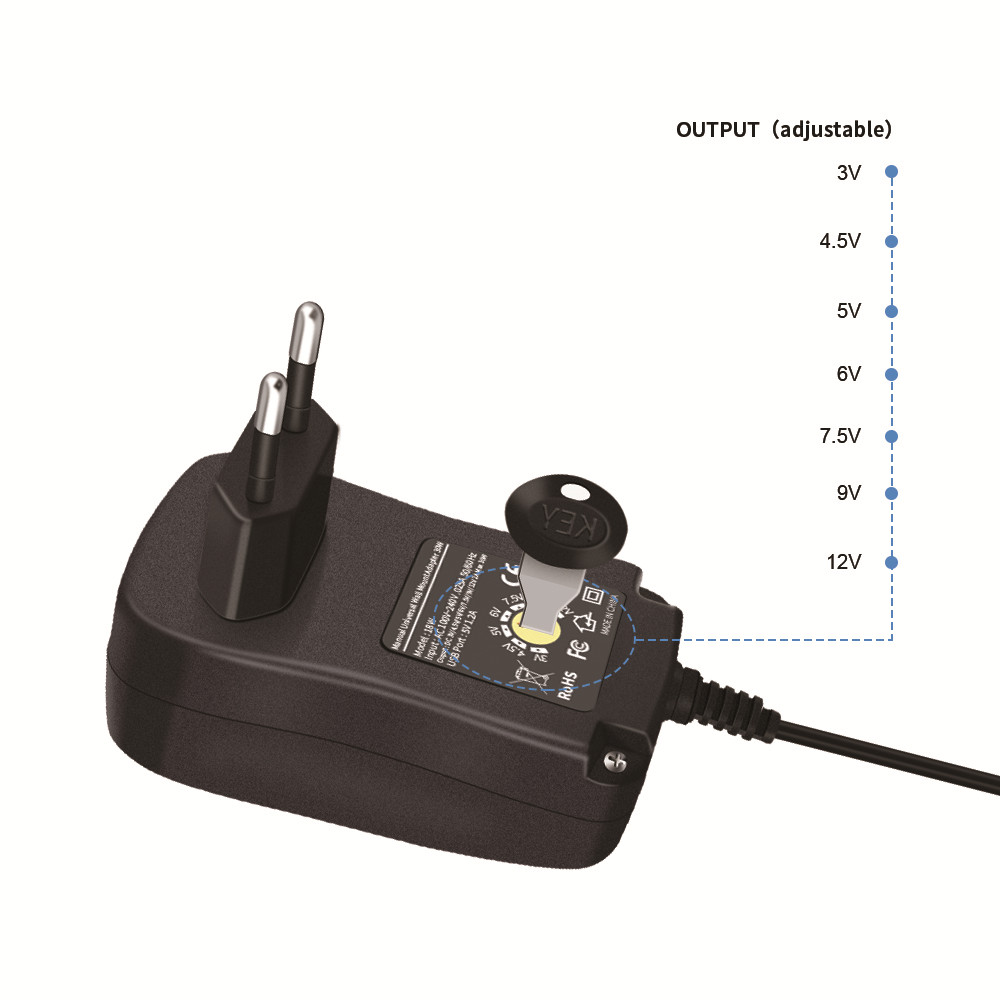 18w manual universal wall mount adapter charger - Image 5