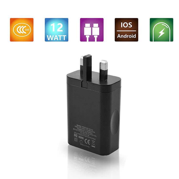 2 Ports Charger QC3.0 Fast Wall Charger - Image 5