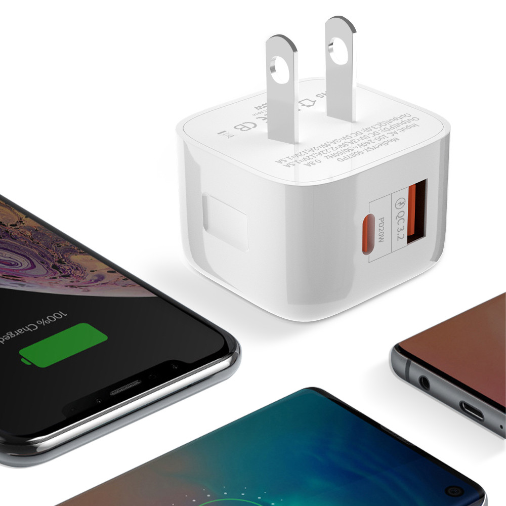 20W USB-C Fast Wall Charger typeC PD2.0 QC3.0 - Image 2