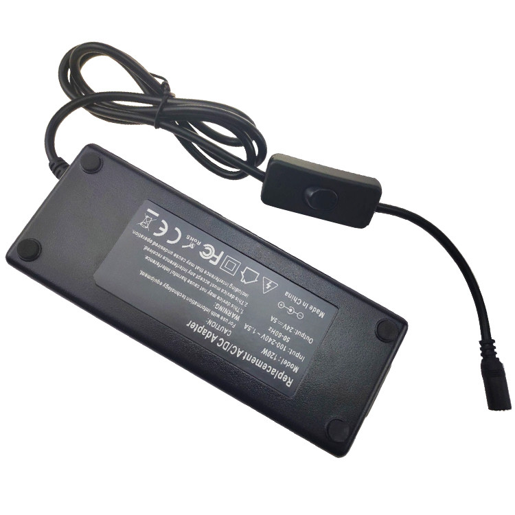 24V 5A AC/DC Power Adapter With switch - Image 3