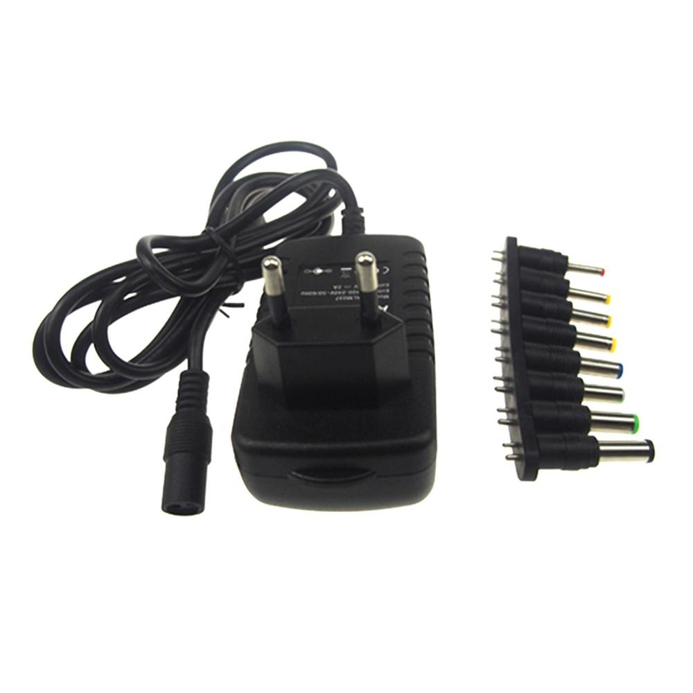 24W-12V-2A Portable Wall Charger Adapter with 8-DC Tips - Image 4