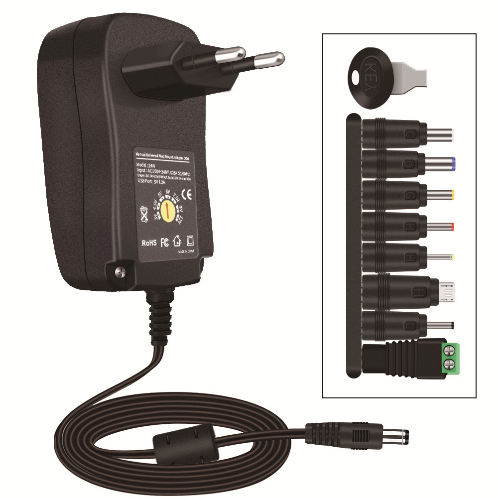 24w manual universal wall mount adapter charger - Image 4