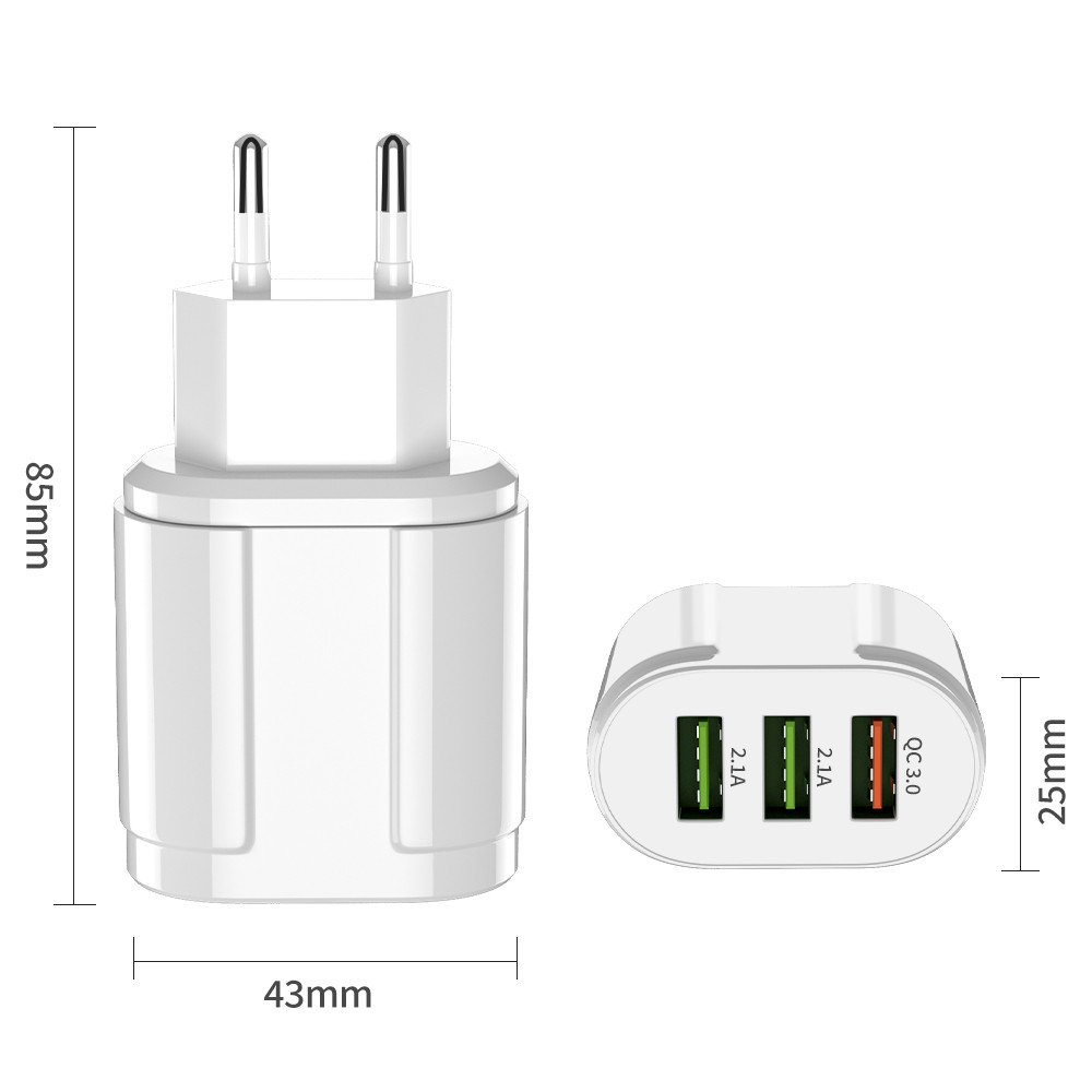 28W Multi Ports quick charger usb wall adapter - Image 3