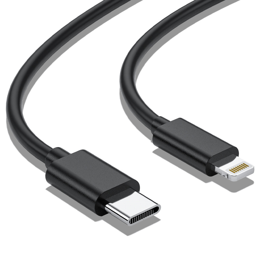 2M Black Type-C to Apple Lightning Data Cable - Image 3