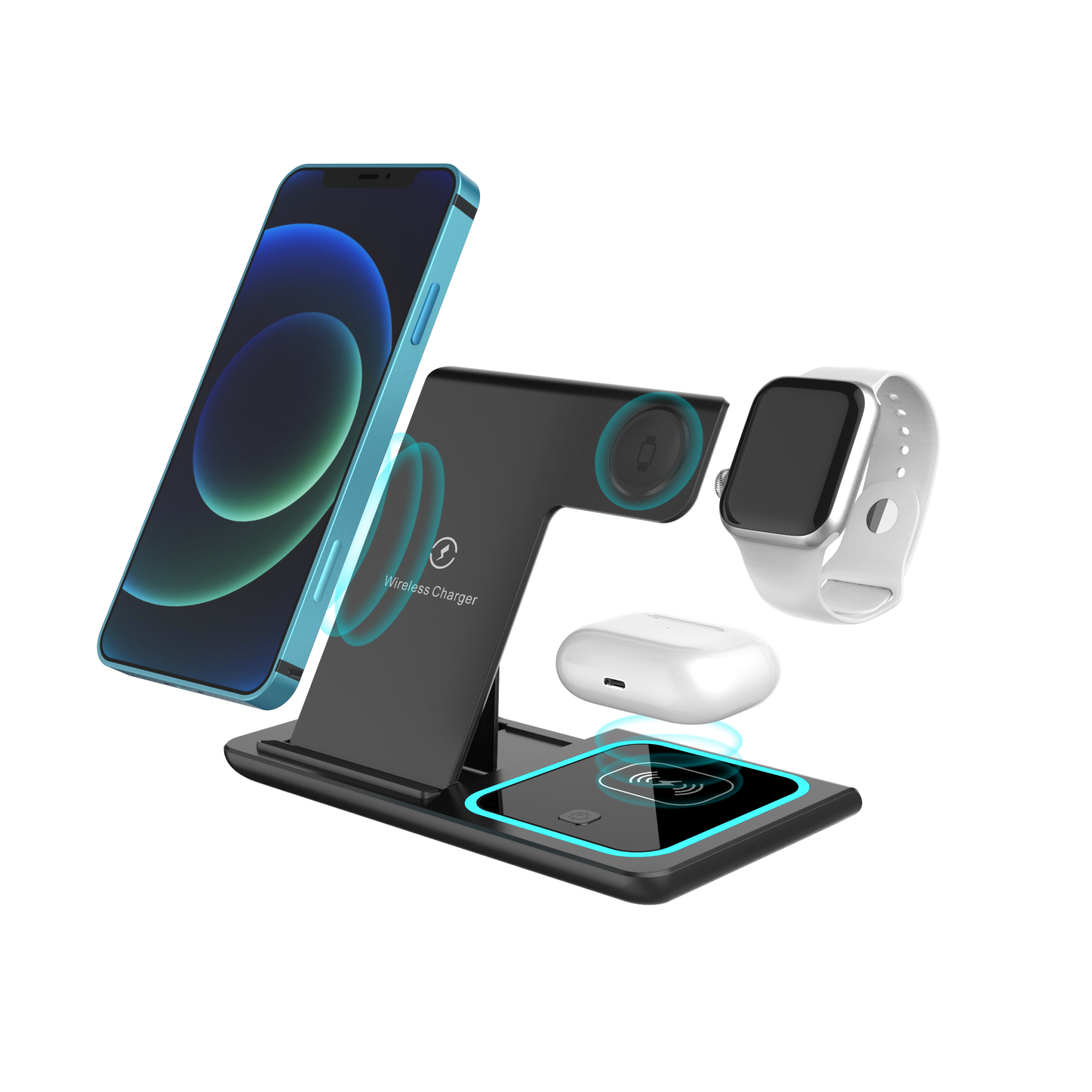 3 in 1 Wireless Charger X455 - Image 5