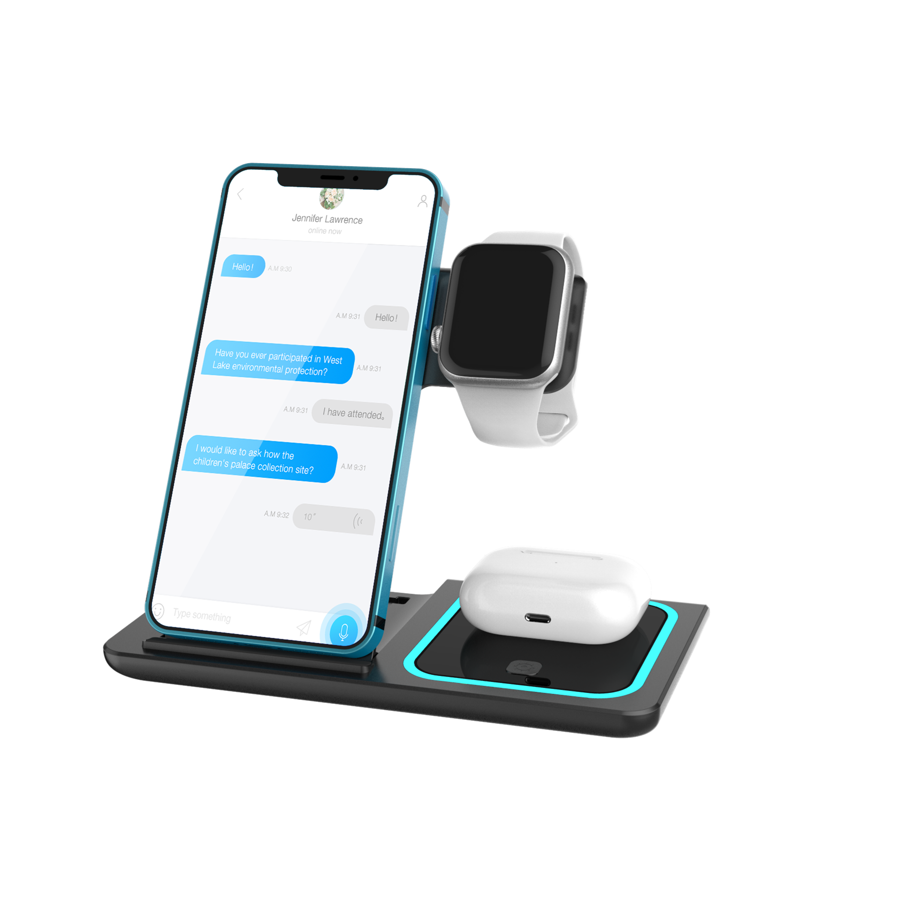 3 in 1 Wireless Charger X455 - Image 2