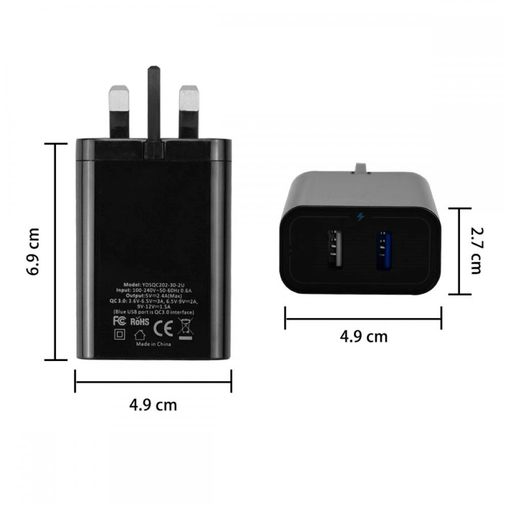 30W QC3.0 smart USB Power Adapter phone charger - Image 5