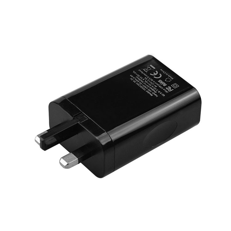 30W UK Plug Dual Port Usb Wall Charger - Image 2
