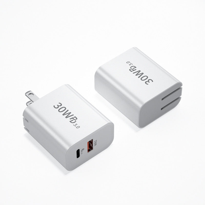 30w white usb quick charger PD phone charger - Image 3
