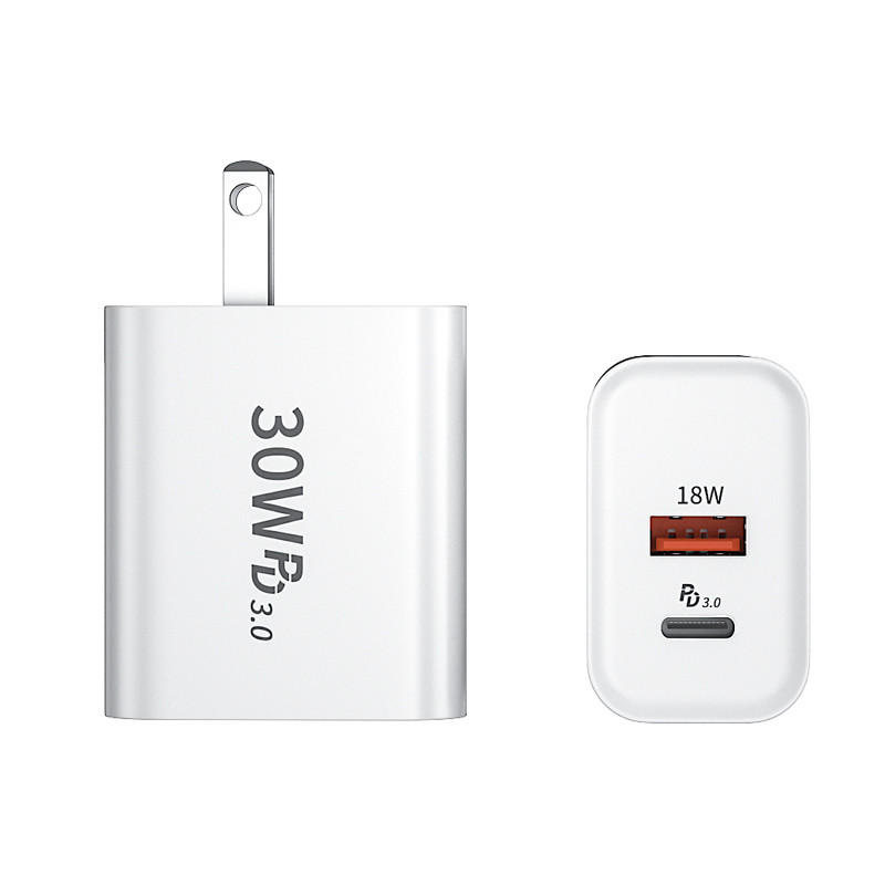 30w white usb quick charger PD phone charger - Image 4