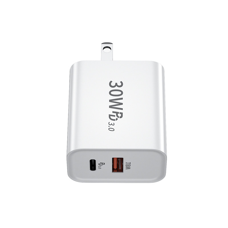 30w white usb quick charger PD phone charger - Image 5