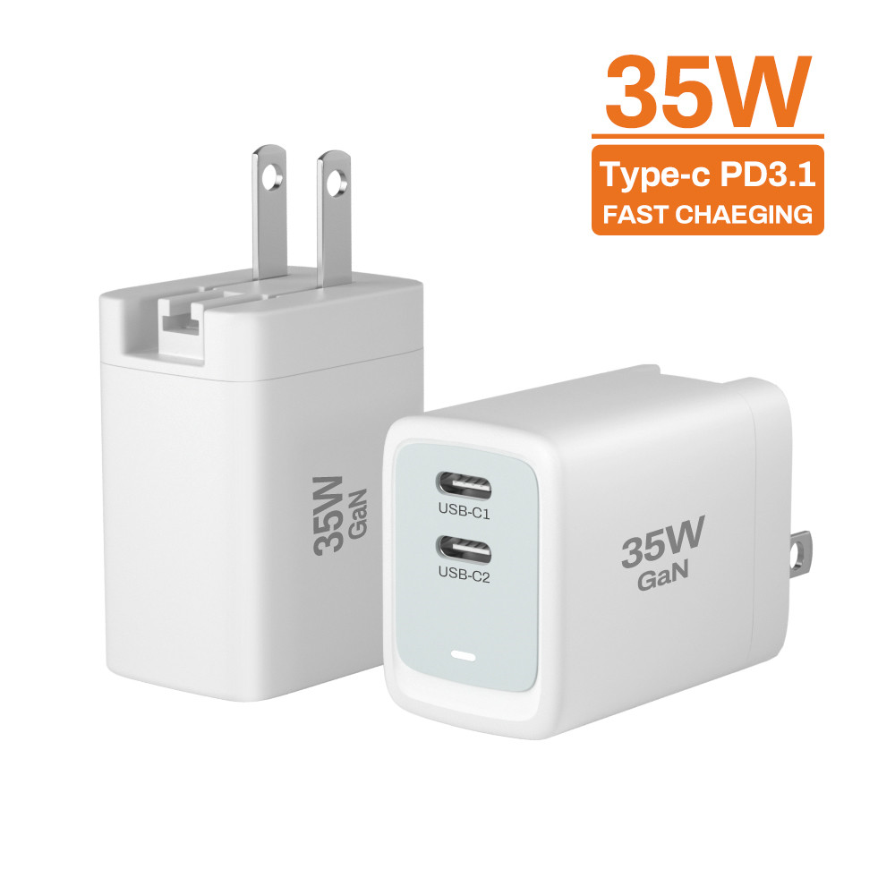 35 W 2 PD Foldable plug and multi-color bottom box fast charger for mobile device. - Image 6