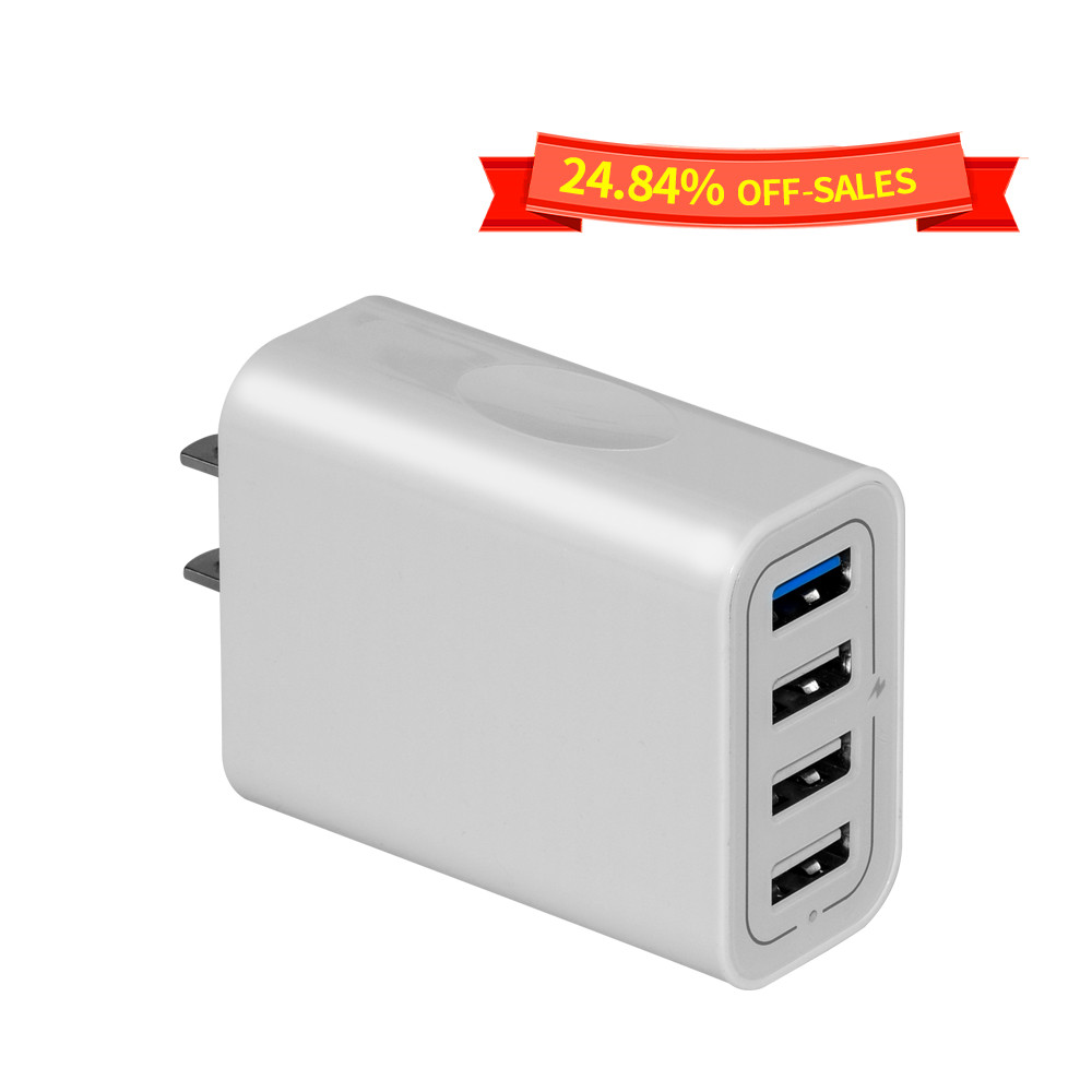 4 Port 40W QC3.0 Wall Charger USB Charger - Image 3