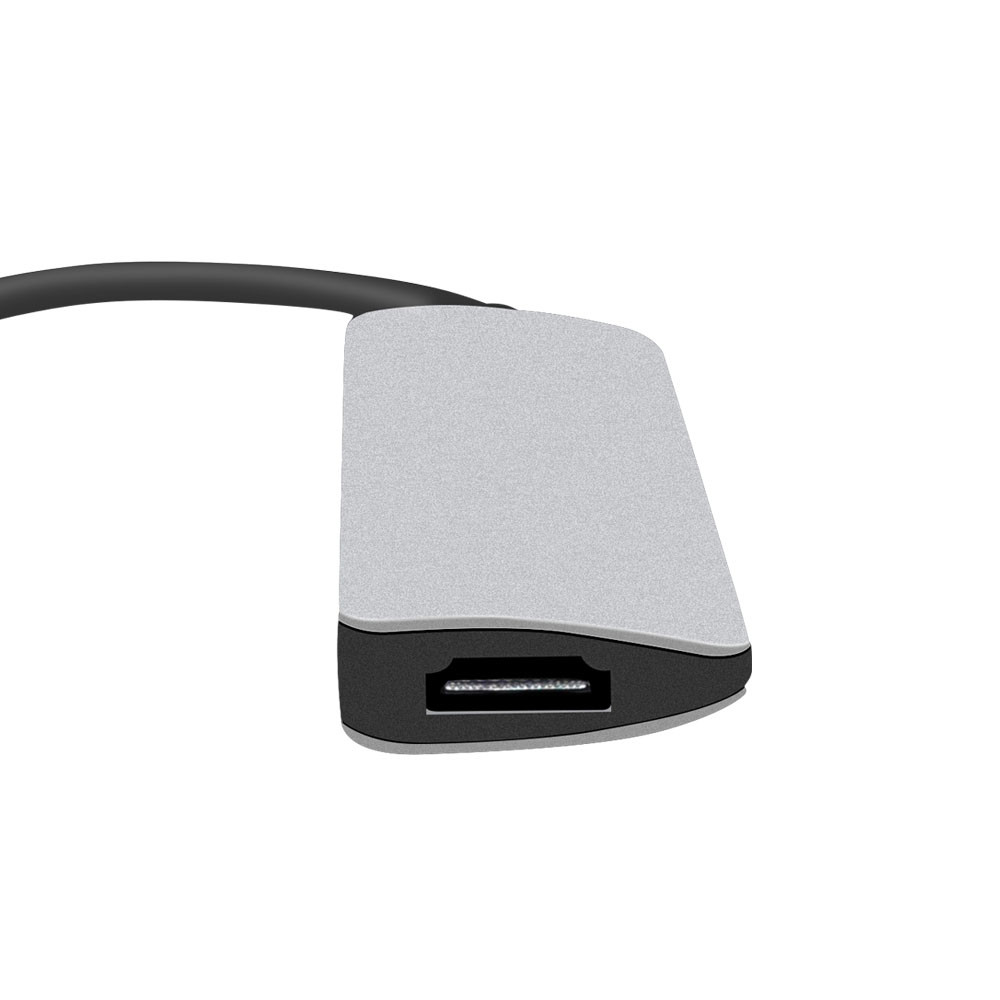 4 Ports Tpe-C to 2USB3.0 1Type-C 1HDMI Adapter