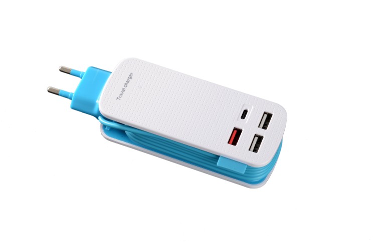 4 USB Port socket phone charger EU Plug