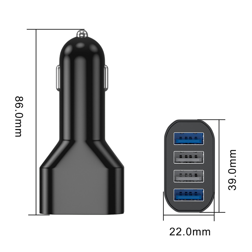 48W 4-Port USB Car Charger - Image 4