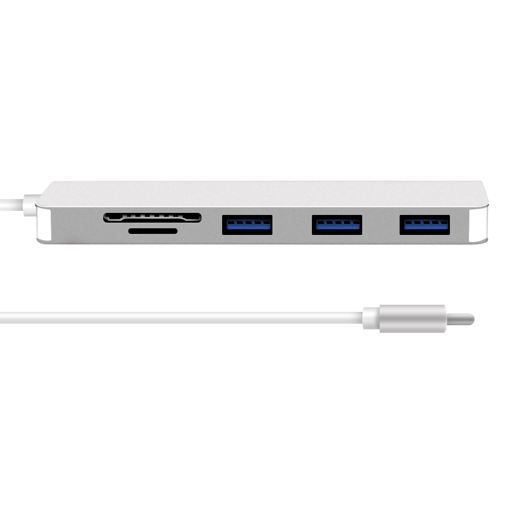 5 Ports Type-C to 3USB3.0 1SD 1TF Adapter - Image 3