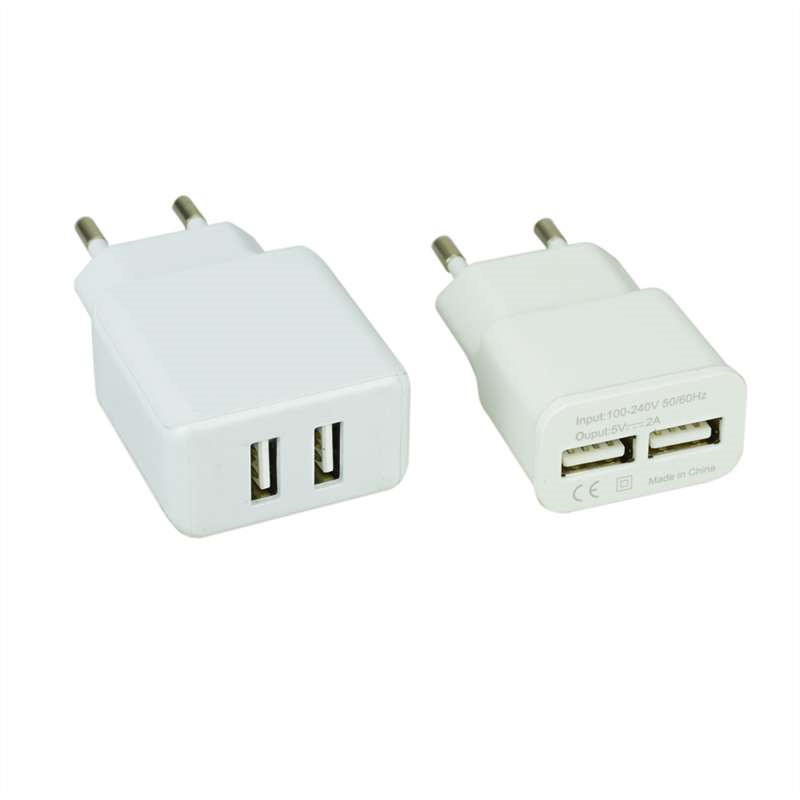 5V 2A Double USB Wall Charger Adapter - Image 3