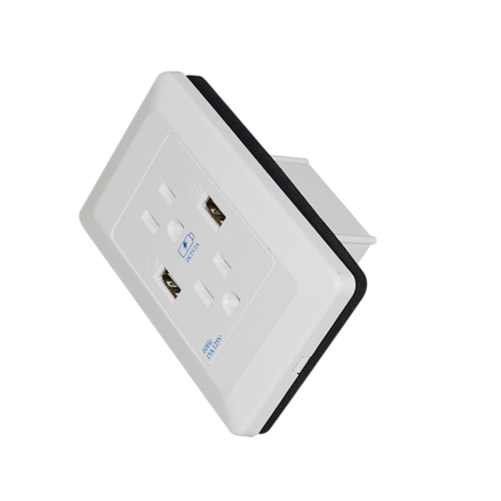 5V 2A Double Usb Wall Socket - Image 3