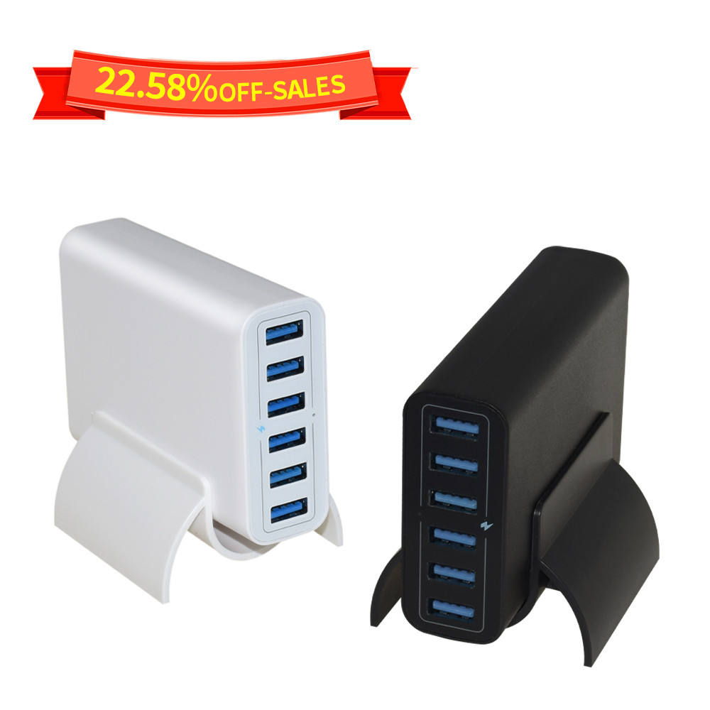6-Port Desktop USB Charging Station with 60W Power - Image 3