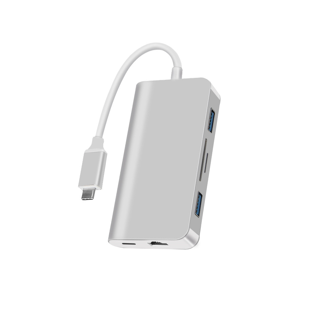 6 in 1 Type-C HUB USB3.0 Ports SD/TF/RJ45 - Image 5