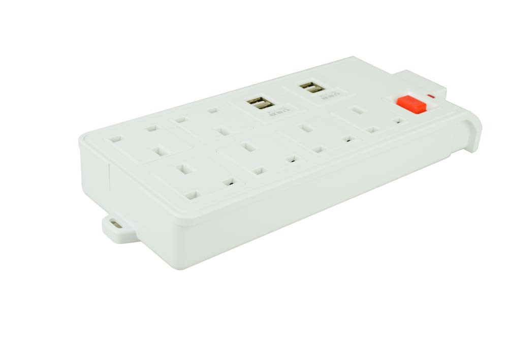 6 outlet power 4 usb UK extension socket