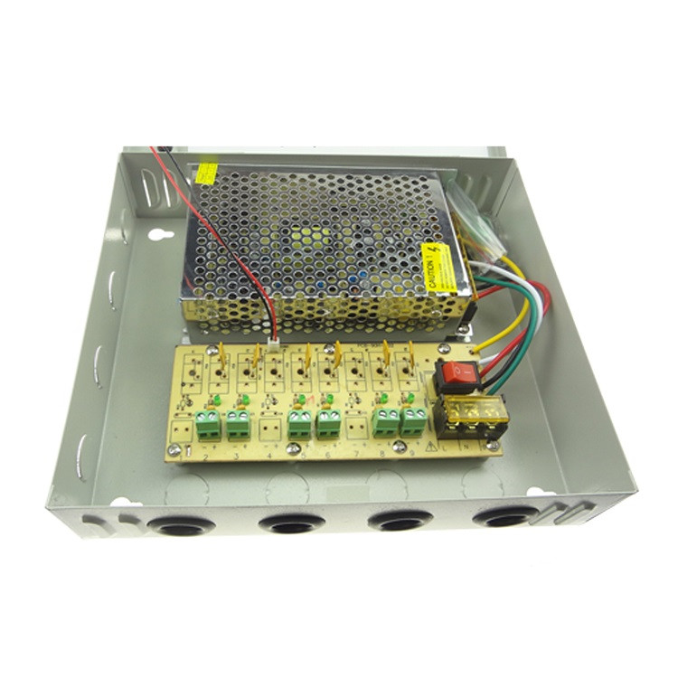 60W 12V 5A 6CH CCTV Power Supply Box - Image 4