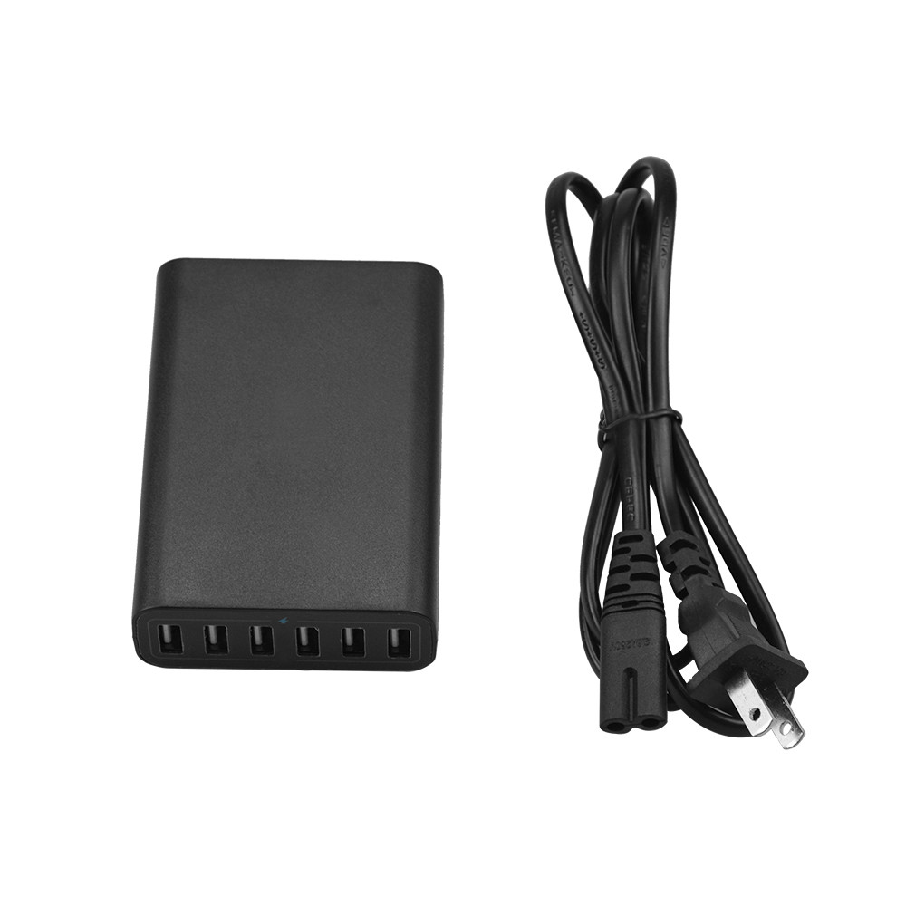 60W 6-Port USB Wall Charger Multi Charger Station - Image 6