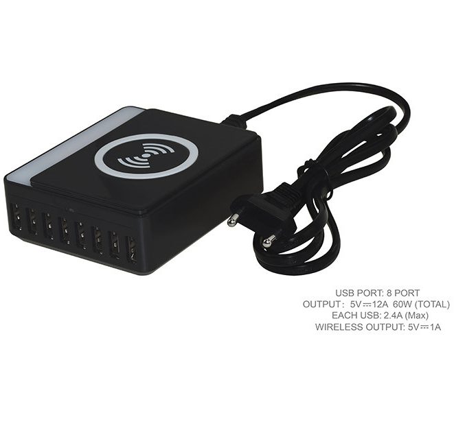 60W 8-port smart USB wireless charger - Image 3