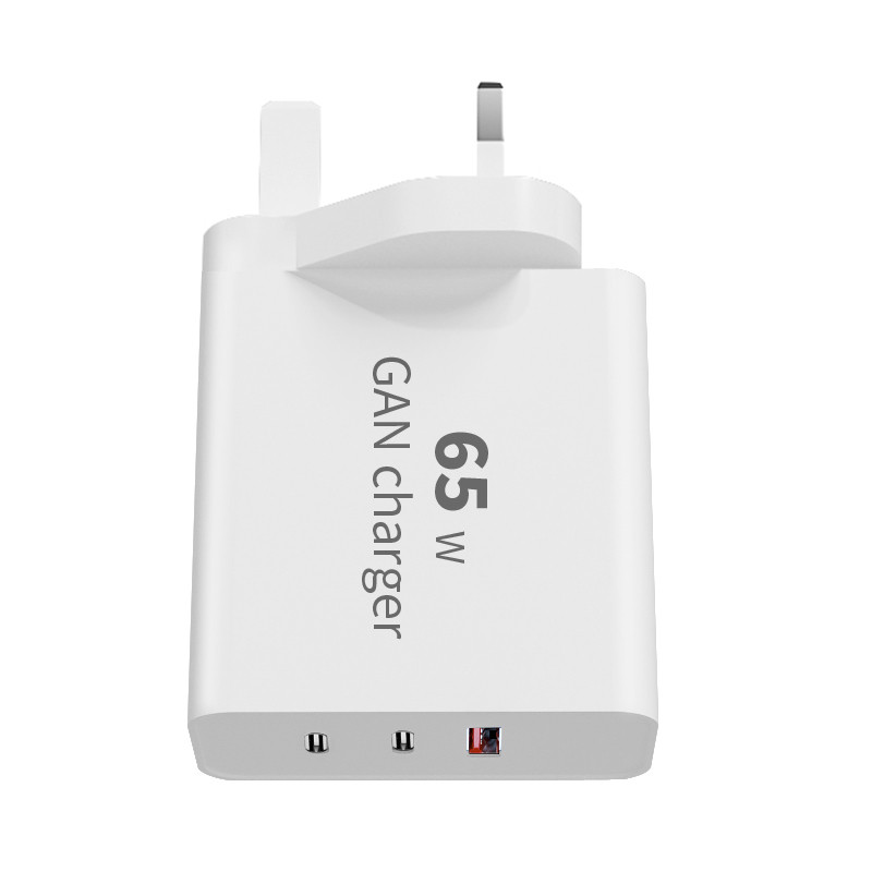 65W 3-Port QC3.0+Type-C USB Wall Charger - Image 2