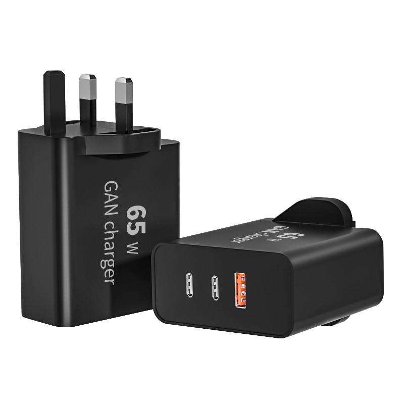 65W 3-Port QC3.0+Type-C USB Wall Charger - Image 5