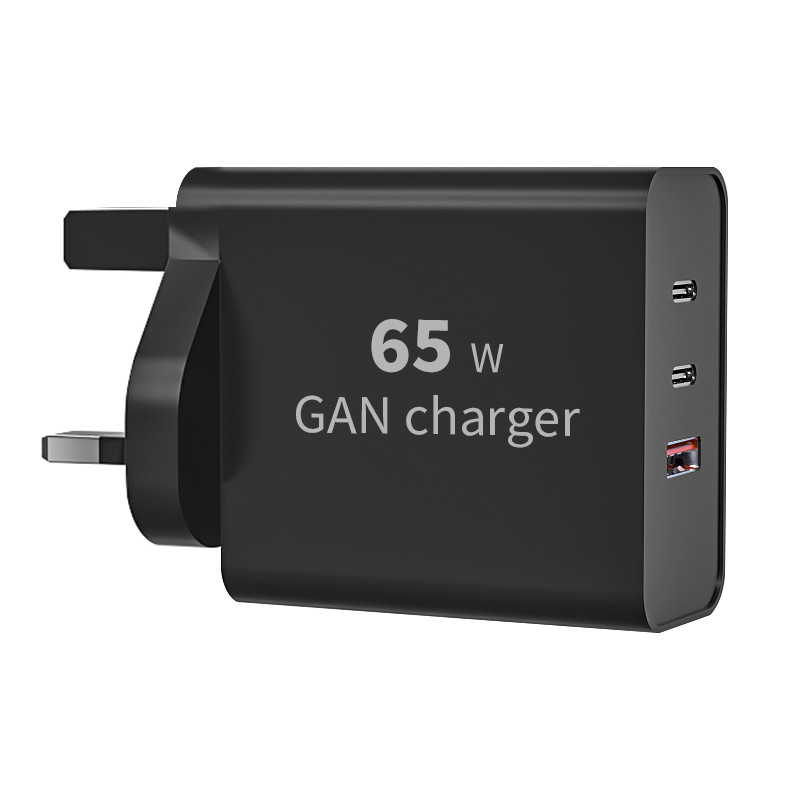 65W 3-Port QC3.0+Type-C USB Wall Charger - Image 6