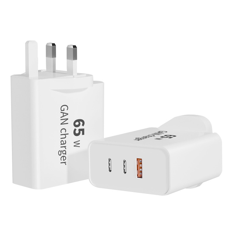 65W 3-Port QC3.0+Type-C USB Wall Charger - Image 7