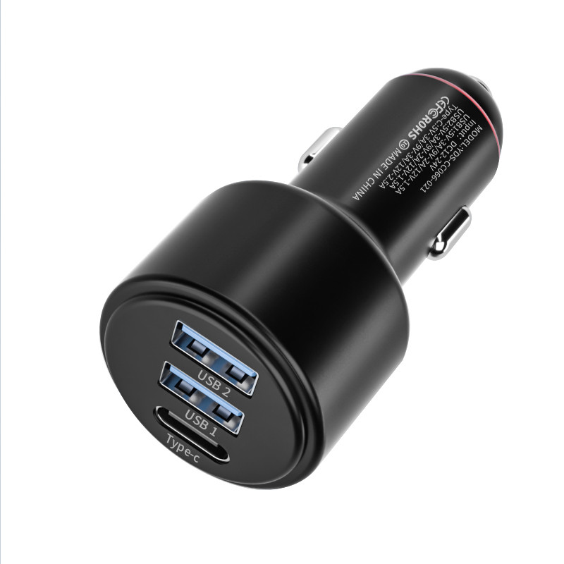 66W 3 Port Usb Portable Fast Car Charger - Image 5
