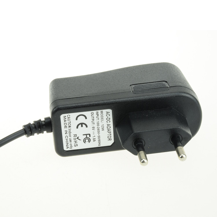 6V 1.8A EU Plug Wall mount Battery Charger - Image 2