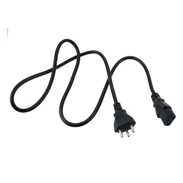 Black Brazil Plug Connector C13 Cord Power Cable - Image 3