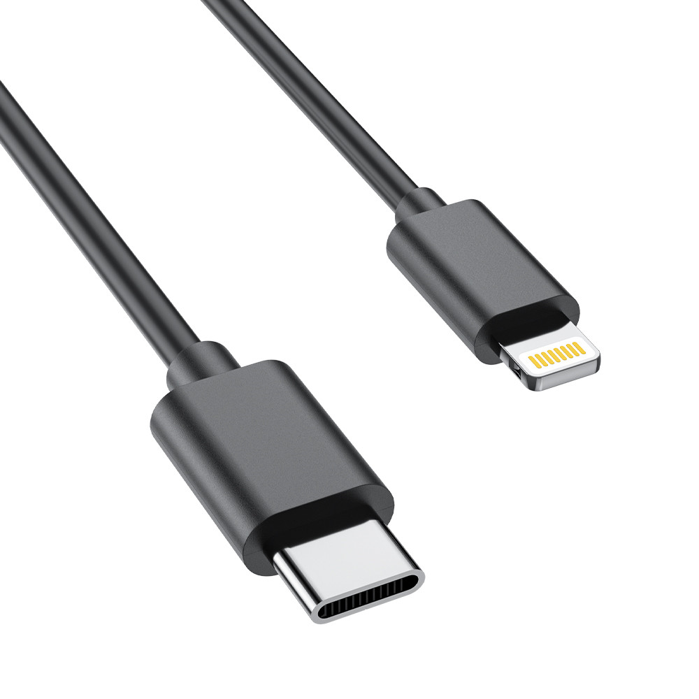 Black Type-C to Lightning PD Data Cable 1M - Image 2