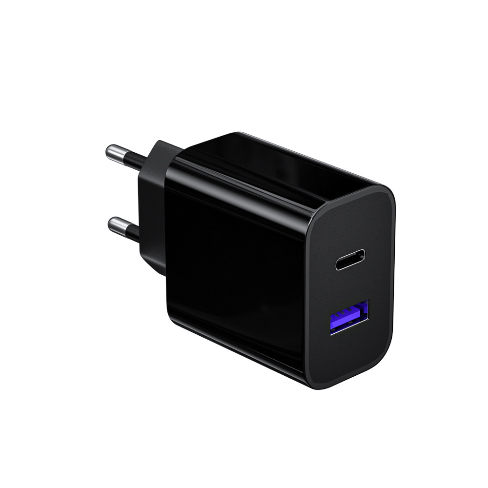 Black White Quick Charger Dual Ports 20W Charger - Image 4