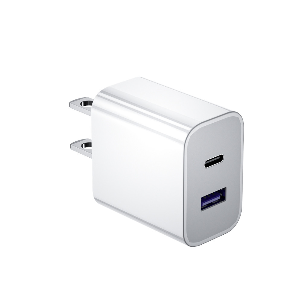 Black White Quick Charger Dual Ports 20W Charger - Image 7