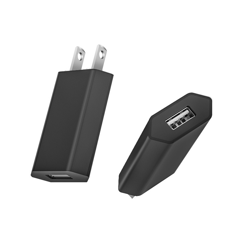Black&White 5W USB Wall Charger for Cell Phones