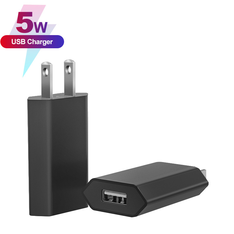 Black&White 5W USB Wall Charger for Cell Phones - Image 4