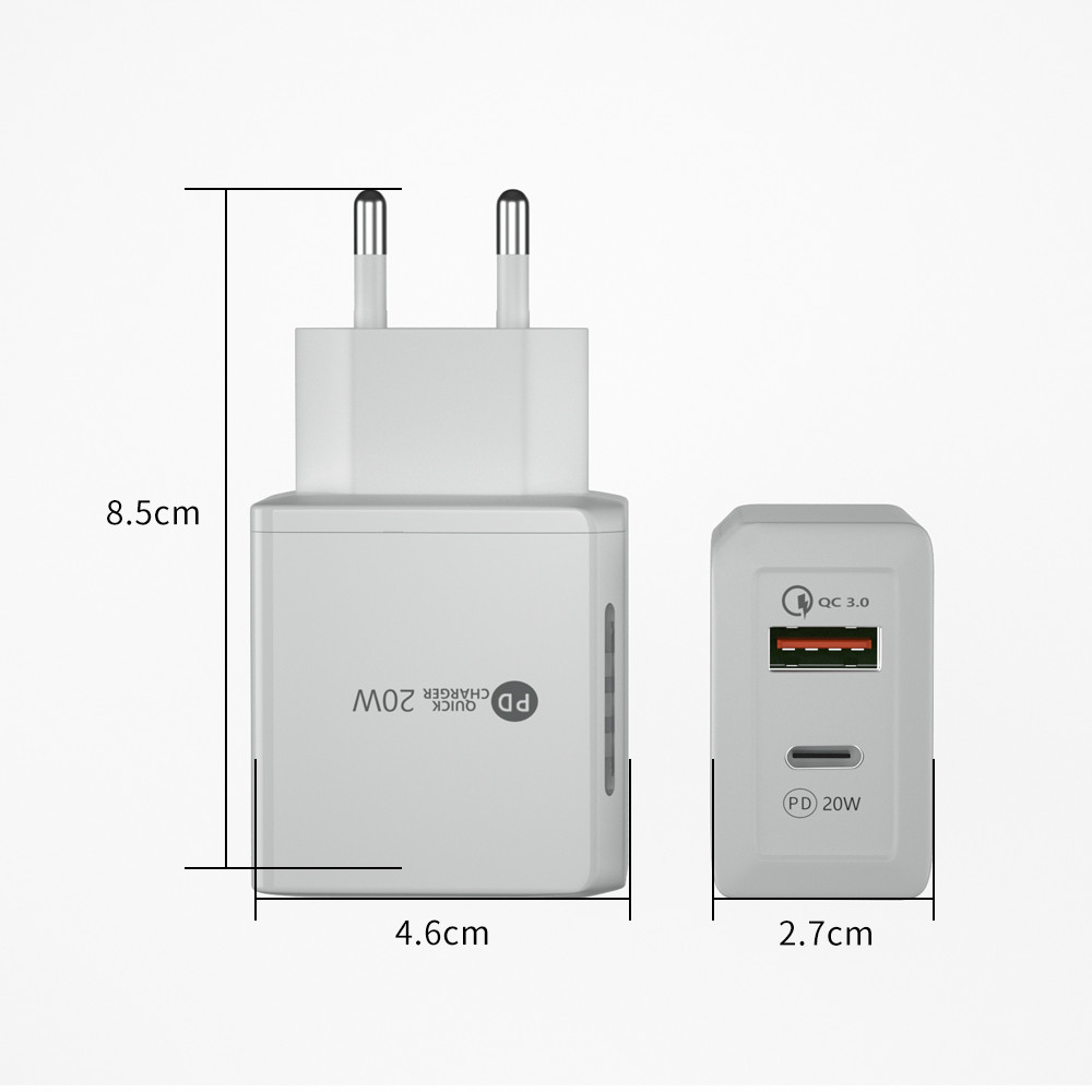 Dual Port 20w Type C QC3.0 Super Charger - Image 2
