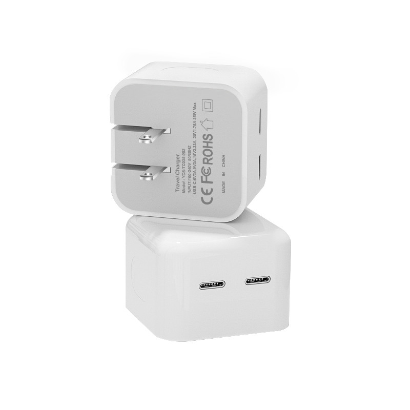 Dual Ports 35W USB-C PD Power Adapter - Image 2