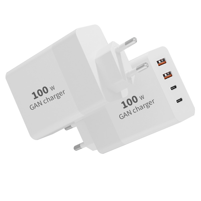 Dual Usb QC3.0 PD3.0 100W GaN Travel Charger