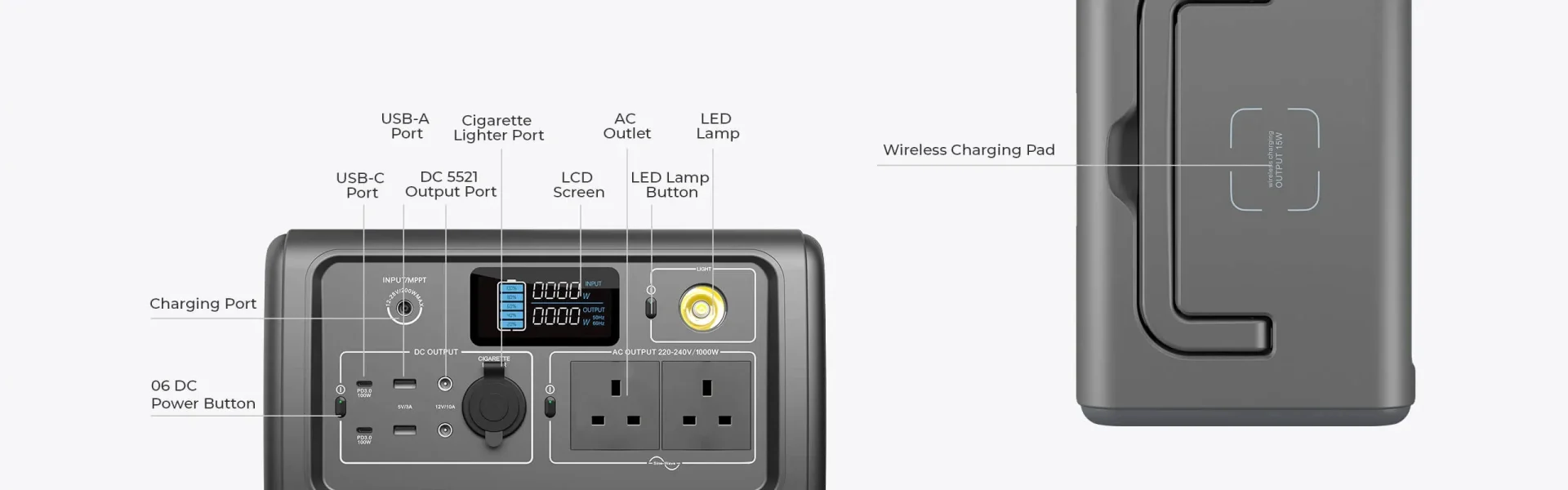 EB70 1000W 716WH PORTABLE POWER STATION - Image 3